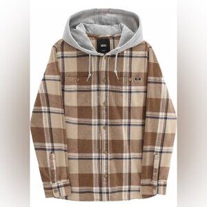 VANS Plaid Hooded Shirt Jacket medium